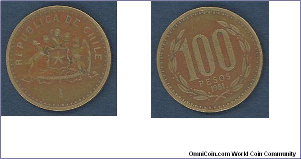 100 pesos, 1981