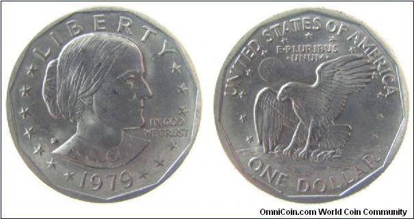 1979 Susan B. Anthony dollar