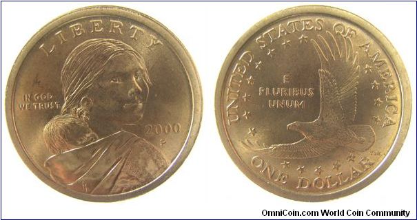 2000-P Sacagawea dollar