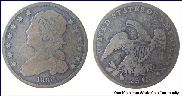 1836 Quarter dollar
