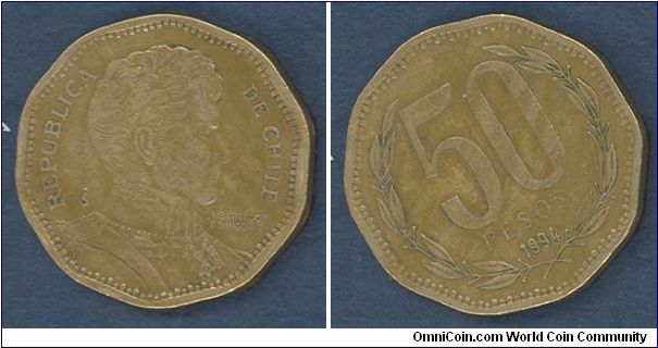 50 pesos, 1994