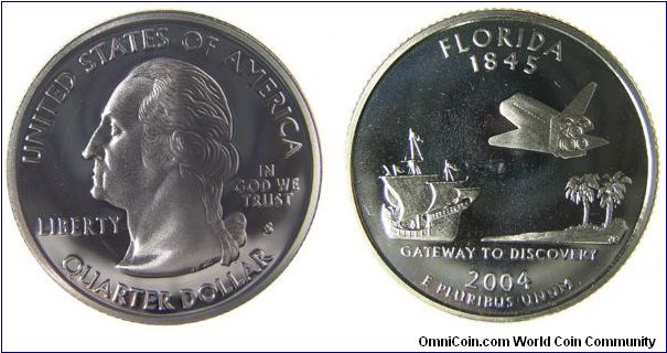 2004-P Florida Statehood Quarter