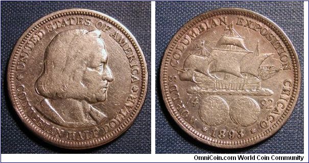 1893 Columbian Exposotion Half Dollar