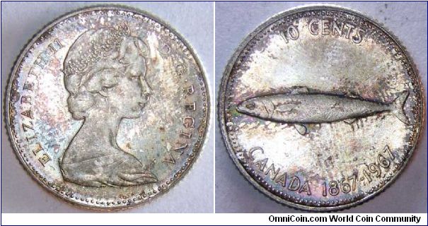 Centennial dime.

Some toning.                                                                                                                                                                                                                                                                                                                                                                                                                                                                                    