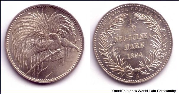 0.5 Mark 
Neu-Guinea Compagnie

perfect condition!