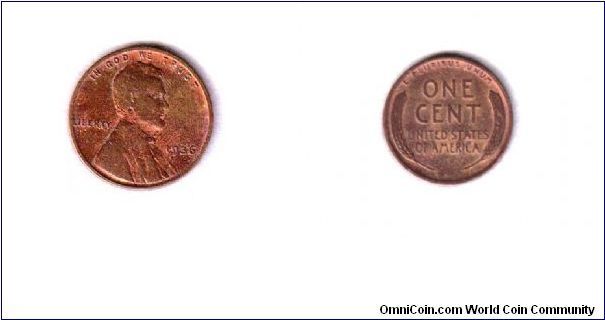 Lincoln Wheat Penny - 1936 (no mint mark)