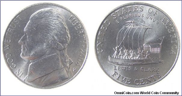 2004 Jefferson / Keelboat nickel