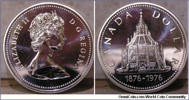 1976 Proof Library of Parliament Canadian Dollar