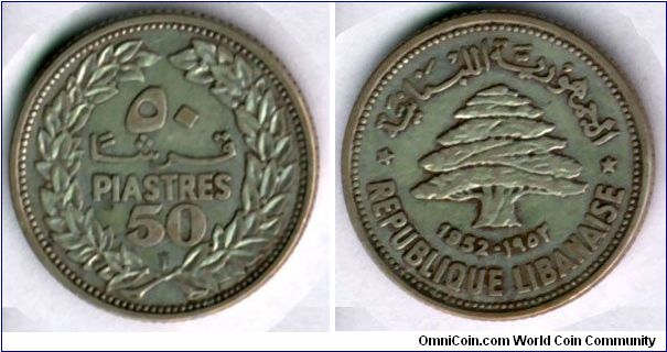 50 Piasters
silver