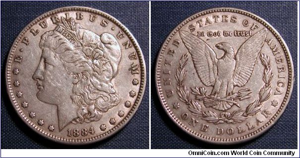 1884 Morgan Dollar