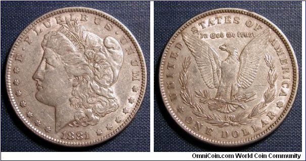 1881 Morgan Dollar