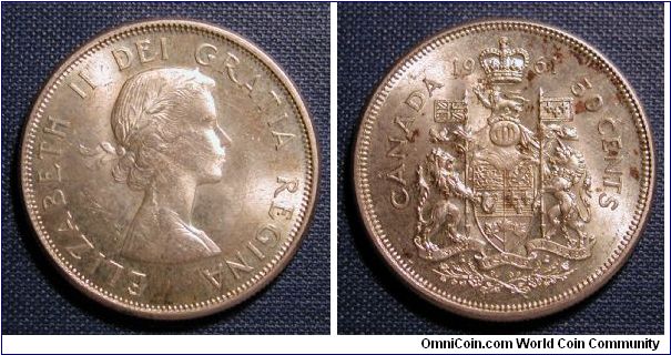 1961 Canada 50 Cents