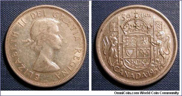 1957 Canada 50 Cents