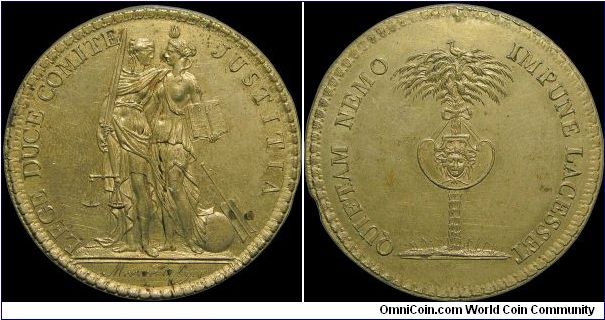 Notaires de Lyon, France.

The two women are Justice and the Law. This example is copper gilt and other I put up is silver.                                                                                                                                                                                                                                                                                                                                                                                       