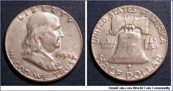1954 Franklin Half Dollar