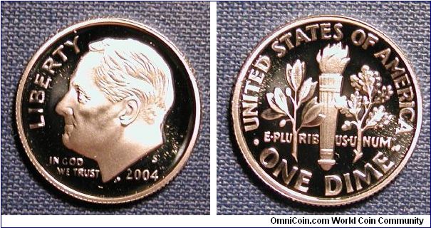 2004-S Roosevelt Dime Silver Proof