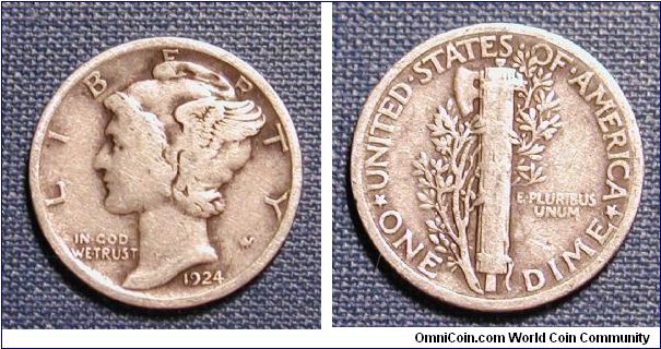 1934 Mercury Dime