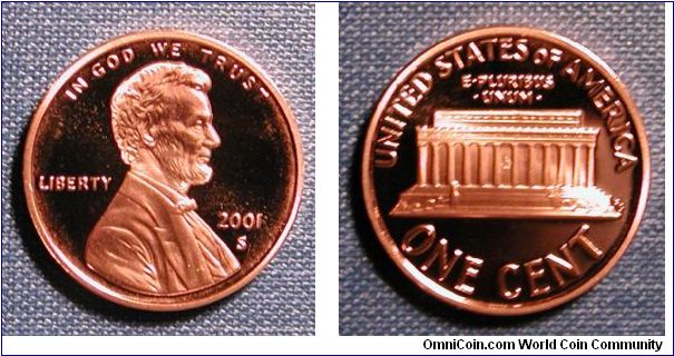 2001-D Lincoln Cent Proof