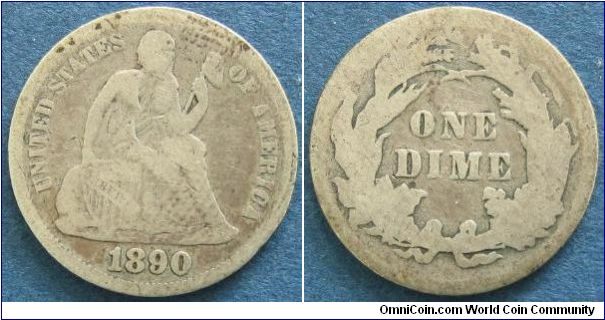 seated Liberty dime