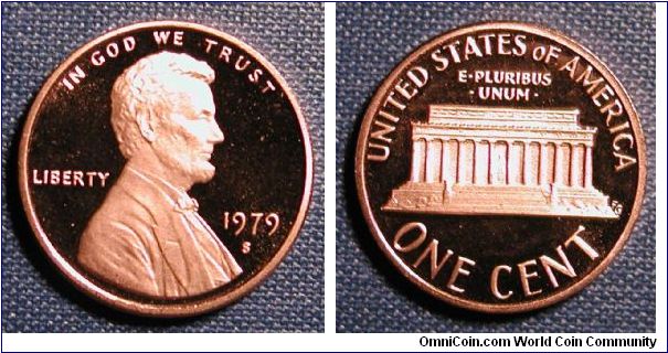 1979-S Lincoln Cent Proof T-2 Clear S