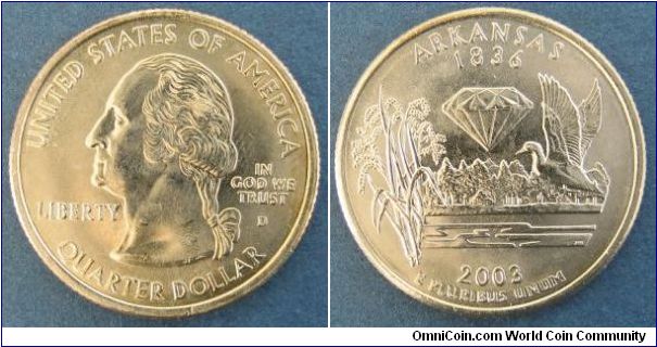 Statehood Quarter Arkansas