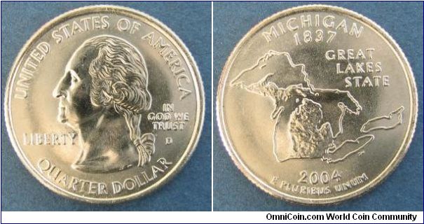 Statehood Quarter Michigan D