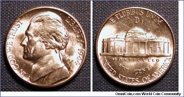 1944-D Jefferson Nickel