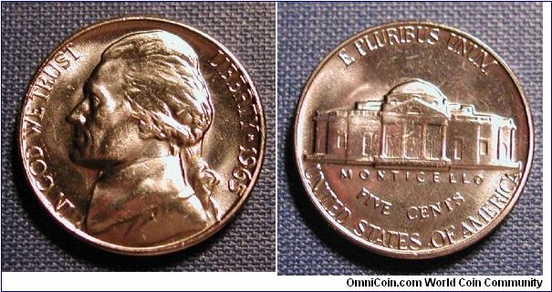 1965 Jefferson Nickel taken from SMS set.