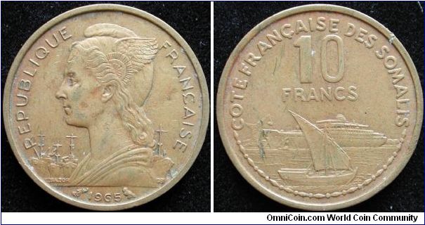 10 Francs
Aluminium-Bronze
French Somaliland