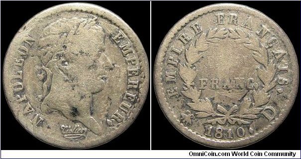 ½ Franc.

Lyon mint.                                                                                                                                                                                                                                                                                                                                                                                                                                                                                              