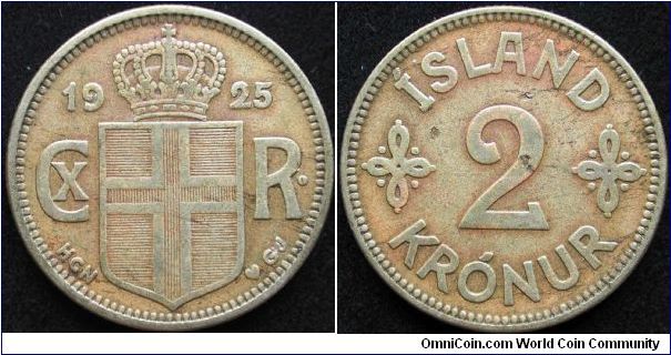 2 Kronur
Aluminium-Bronze