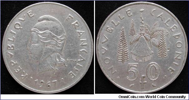 50 Francs
Nickel 
New Caledonia