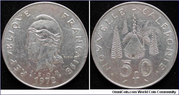 50 Francs 
Nickel 
New Caledonia I.E.O.M