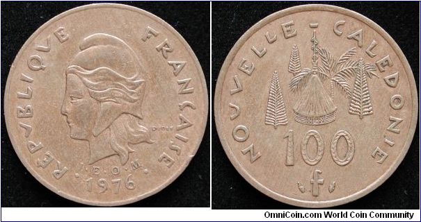 100 Francs 
Nickel-Bronze
New Caledonia I.E.O.M