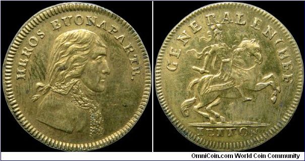 Heros Buonaparte, France.

Though not a scarce jeton this is in perfect condition.                                                                                                                                                                                                                                                                                                                                                                                                                                