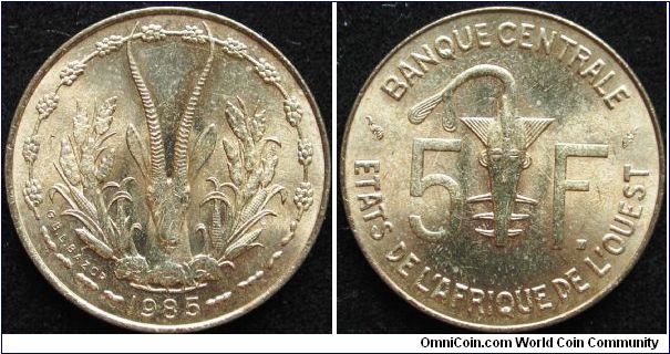 5 Francs
Aluminium-Bronze