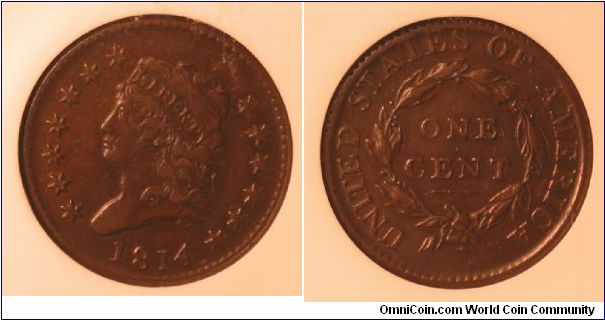 Classic Head Large Cent.  S-295, R1. A well struck final year Classic Head Cent with deep, rich mahogany brown coloring and refreshingly smooth surfaces on both sides.