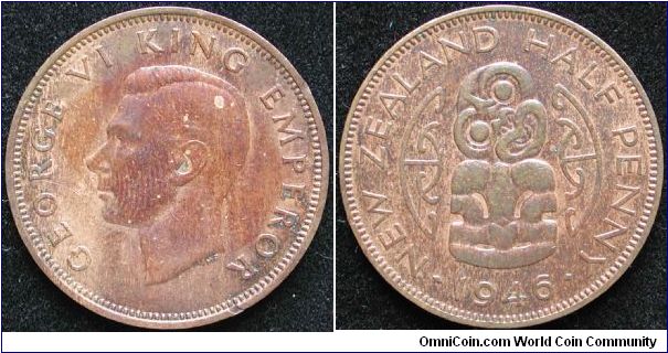 1/2 Penny
Bronze