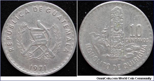 10 Centavos
Nickel brass