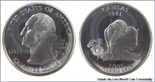 2005-S Kansas Statehood Quarter