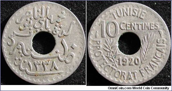 10 Centimes
Nickel bronze
Muhammad al-Nasir
AH 1334