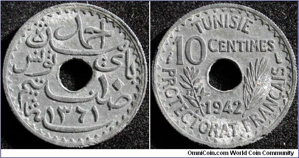 10 Centimes
Zinc
Ahmad
AH 1361