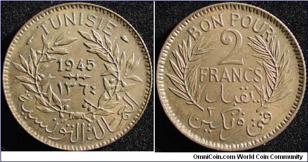 2 Francs
Aluminiium bronze
AH 1364