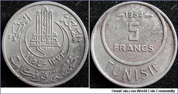 5 Francs
Cu-Ni
AH 1373