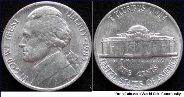 5 Cents
Cu-Ni
Jefferson
P