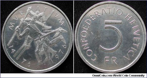 5 Francs
Cu-Ni
Commemeorative
Battle of Morat