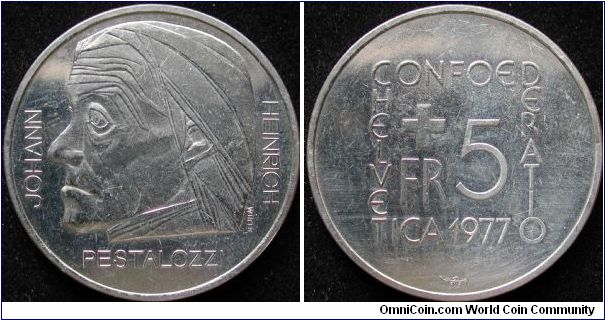 5 Francs
Cu-Ni
Commemeorative
Pestalozzi
