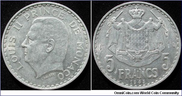 5 Francs
Aluminium