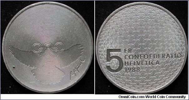 5 Francs
Cu-Ni
Commemorative
I.O.C.