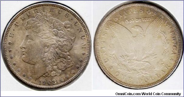 1903 O Morgan Silver Dollar